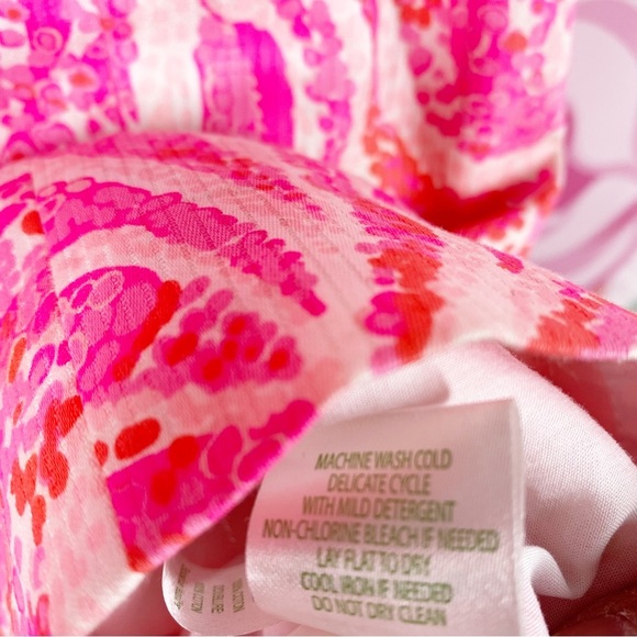 Lilly Pulitzer Ryder Pink Pout Paisley Print Shift Mini Dress 4 - Picture 10 of 12